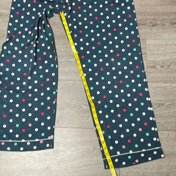 Cuddl Duds Polka Dot Long Sleeve Button Front Pajamas L - Picture 8 of 16